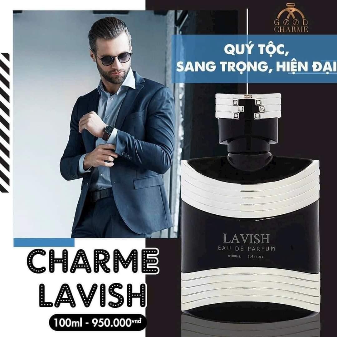 Nước hoa Charme Lavish dành cho nam từ 18 tuổi trở lên mang phong cách quý tộc người giàu sang