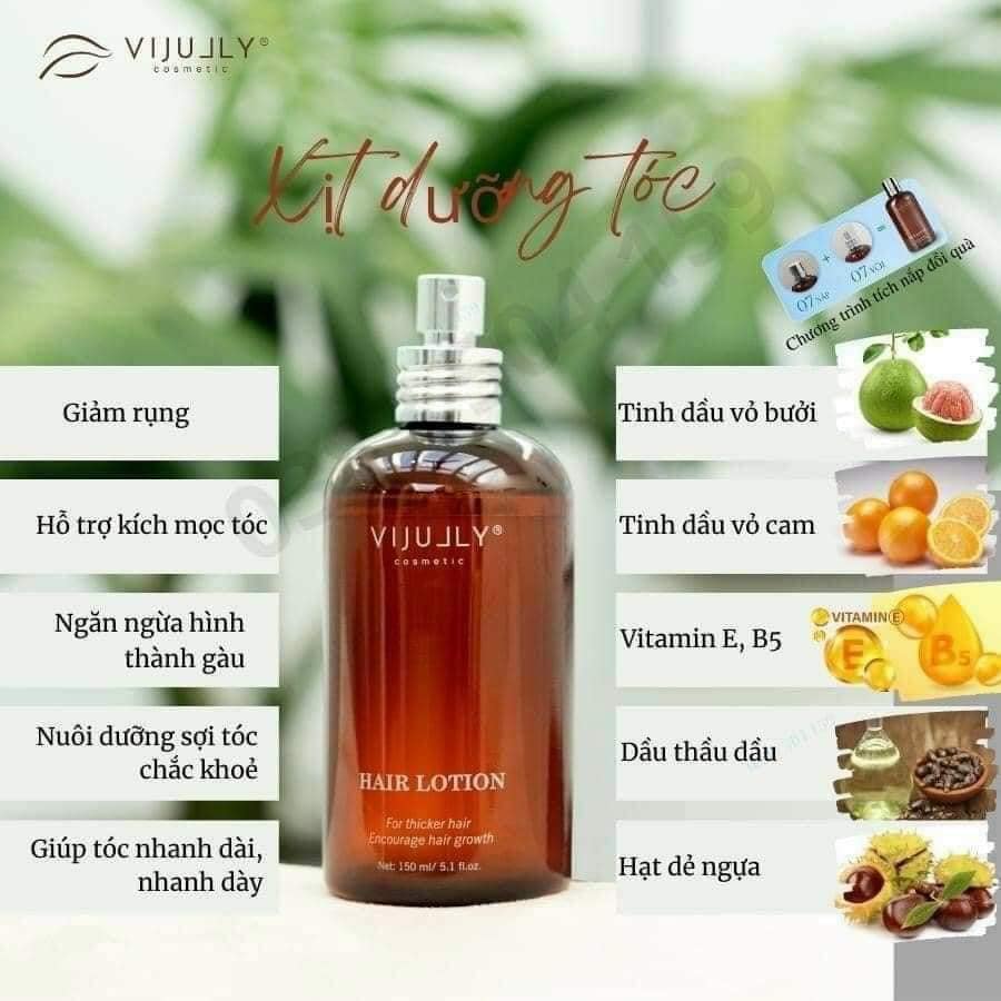 Xịt Tinh Dầu Bưởi Vijully Phiên Bản Mới 150ml