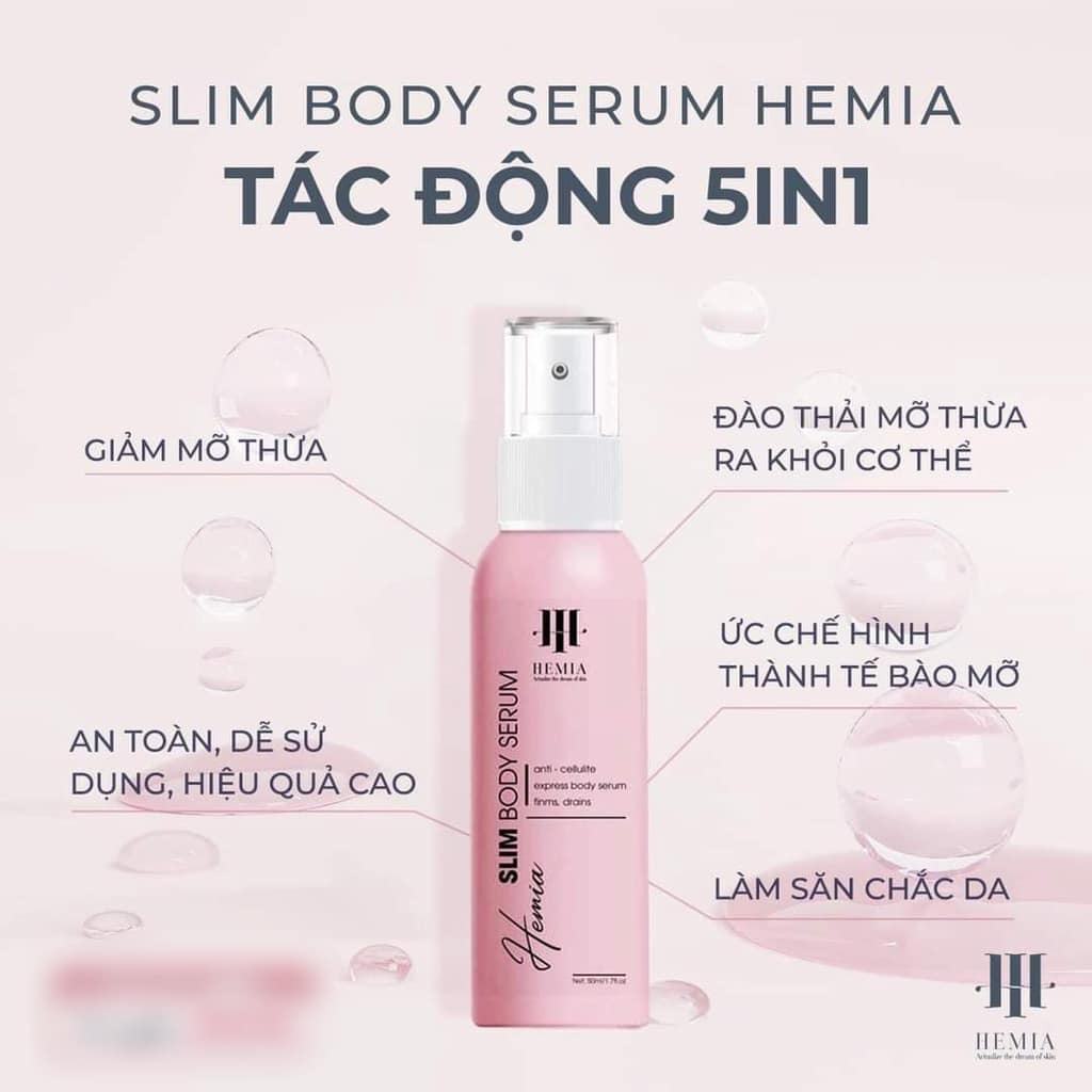 Chăm quấn eo  Kem Tan Mỡ Hemia Slim Body Spray độ dáng đón tết  đi các chị đẹp của em ơi