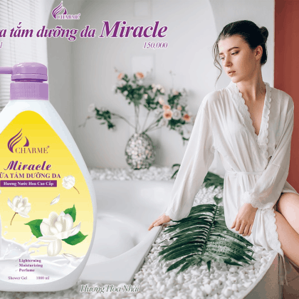 Sữa Tắm Nước Hoa Charme Miracle 1000ml Hương Hoa Nhài