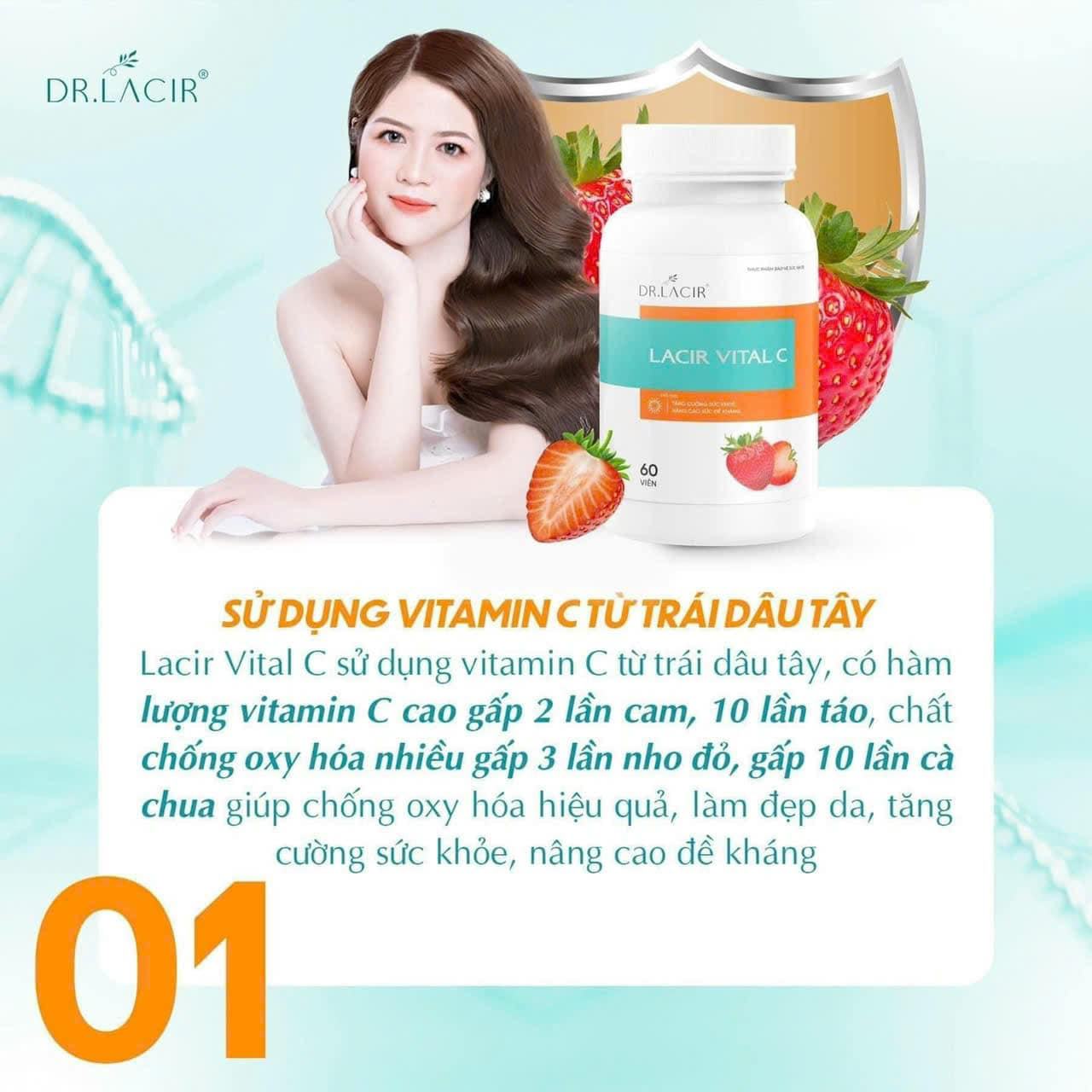 Viên Uống Vitamin Lacir Viral C Dr Lacir 60 viên