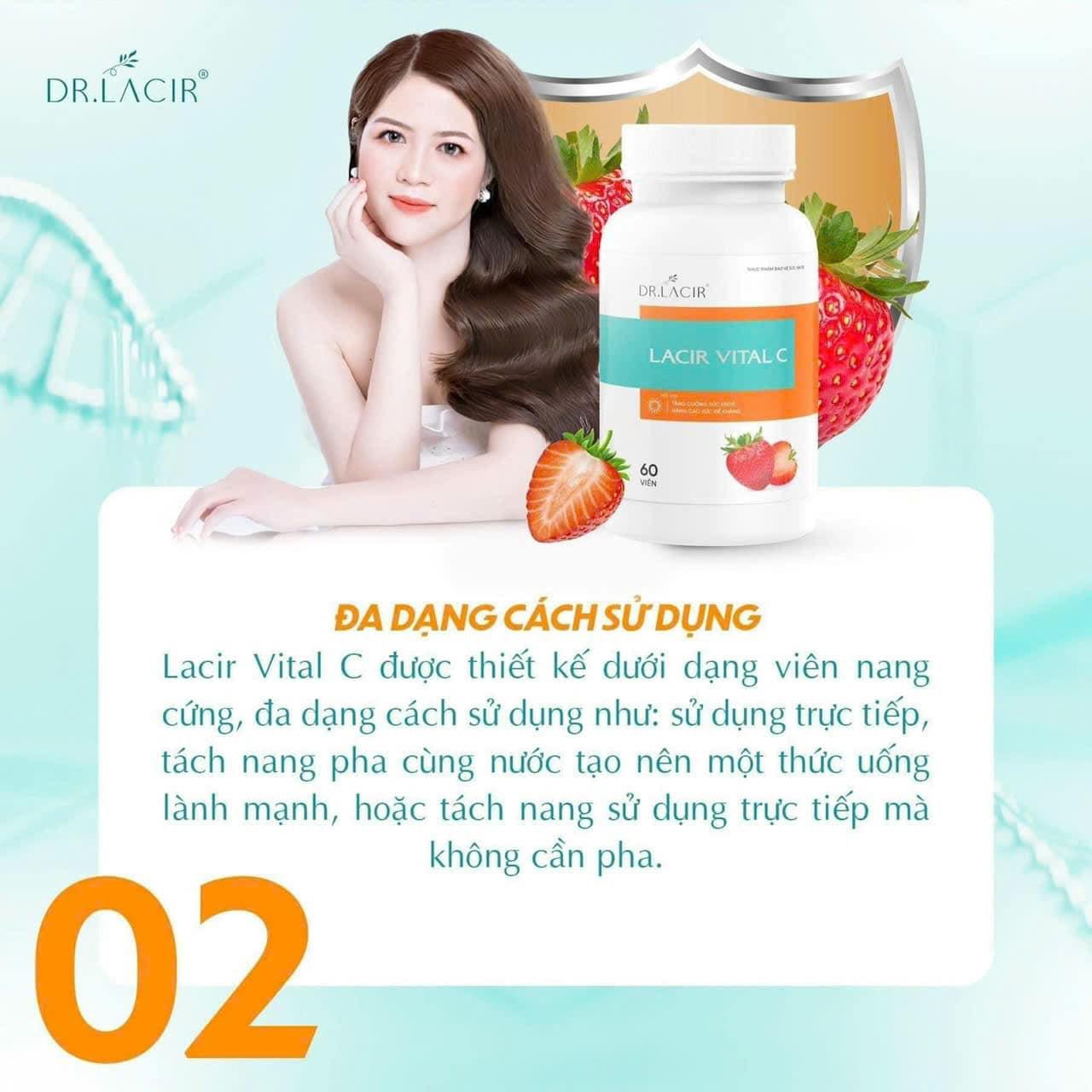 Viên Uống Vitamin Lacir Viral C Dr Lacir 60 viên