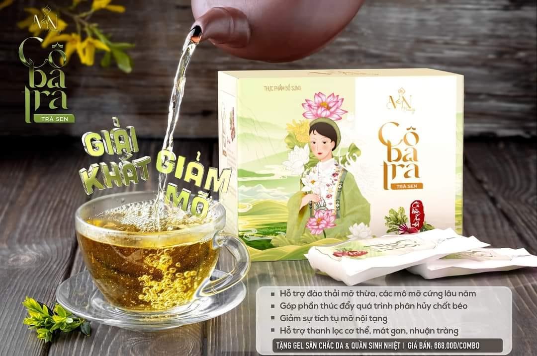 Trà Sen Giảm Mỡ Cô Ba Trà Mỹ Phẩm Đông Anh