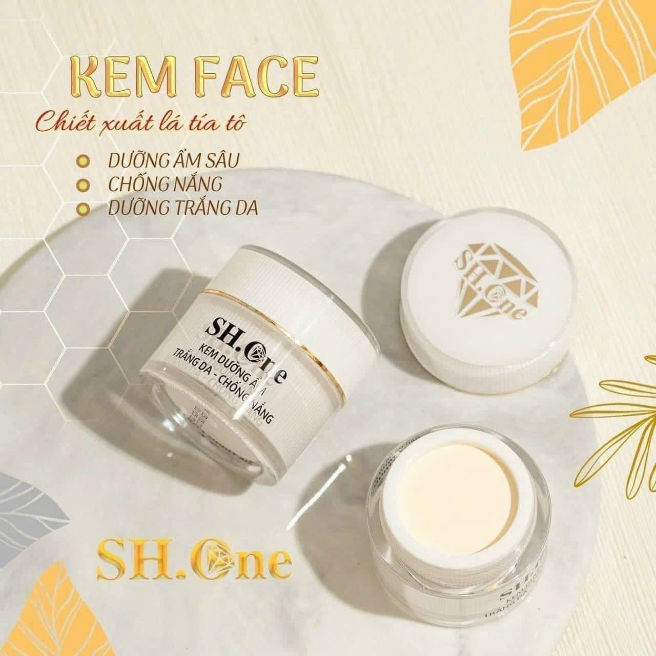 Face tía tô SH One trắng da chống nắng cấp ẩm B2 em về thêm số lượng lớn ạ
