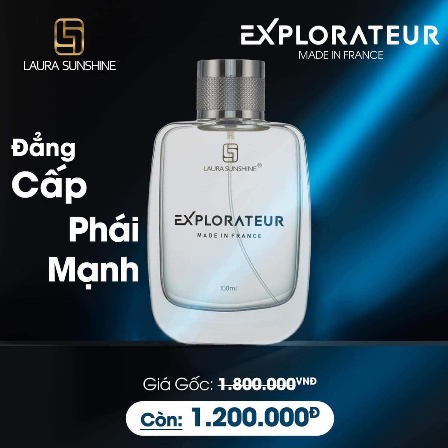 Nước Hoa Nam Laura Sunshine Explorateur 100ml dòng nước hoa nam vương đẳng cấp