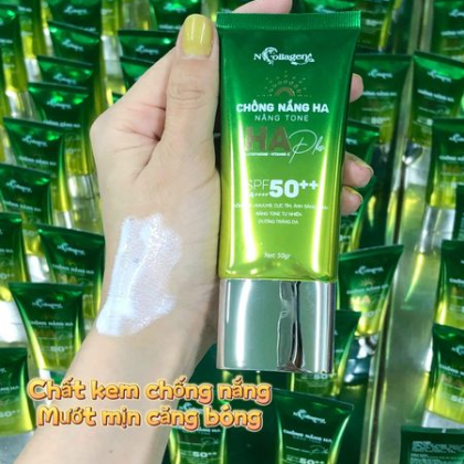 Kem Chống Nắng HA Plus N Collagen Nâng Tone