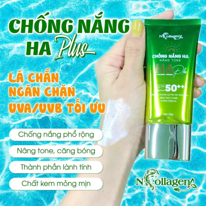 Kem Chống Nắng HA Plus N Collagen Nâng Tone