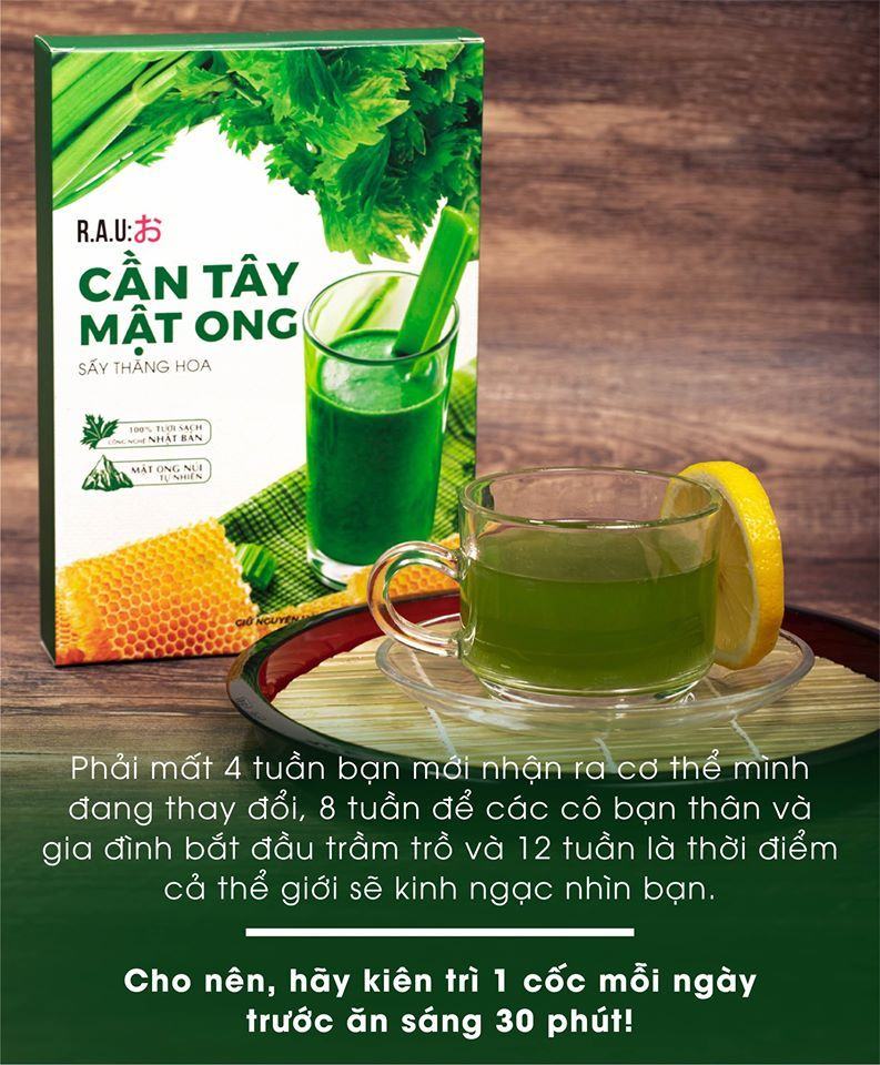 Bột Cần Tây Mật Ong xứng đáng cho SẢN PHẦM XANH CHO SỨC KHỎE XANH