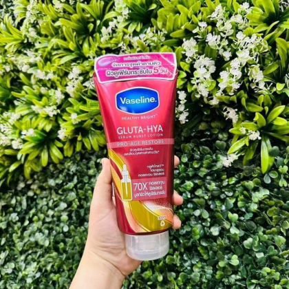 Sữa Dưỡng Thể Vaseline 70x Màu Đỏ Gluta Hya Serum Burst Lotion Pro Age Restore Thái Lan