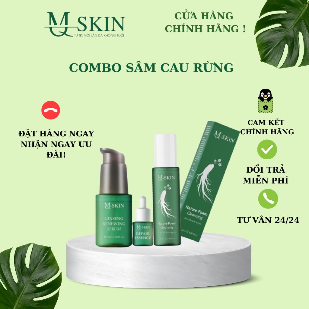 Combo Tái Tạo Sâm Cau Rừng MQ Skin