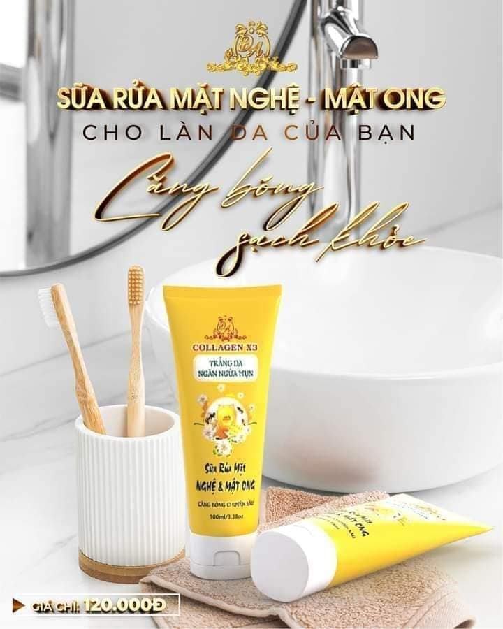 Sữa Rửa Mặt Collagen X3 Mỹ Phẩm Đông Anh