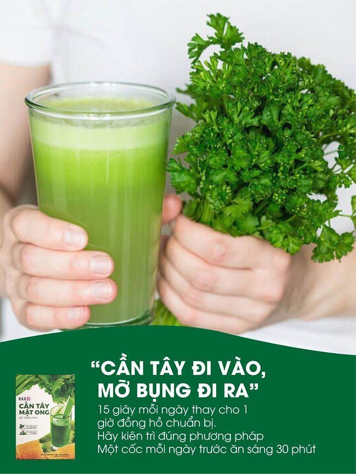 Nước ép cần tây giảm cân - cách làm đẹp thời thượng