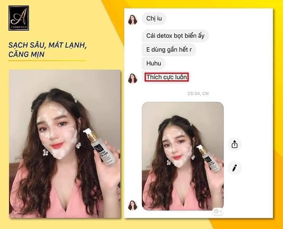 Feedback xài Detox bọt biển chất ngất
