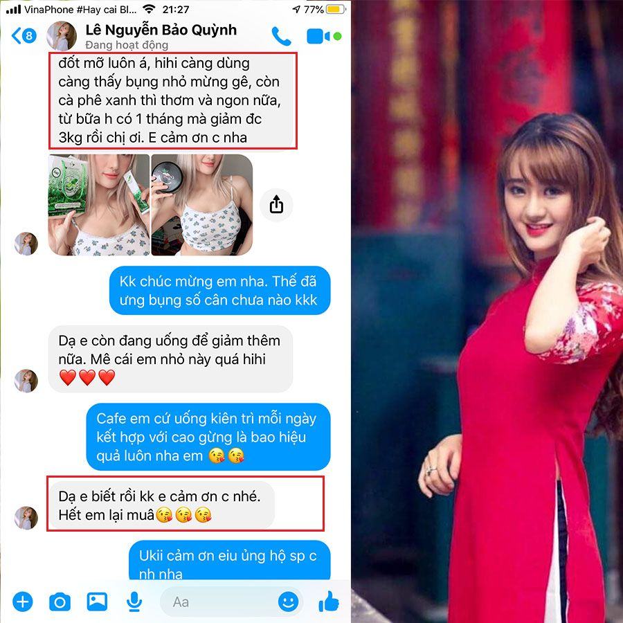 Feedback cà phê xanh đầu tuần cho mấy chị yêu có thêm động lực này