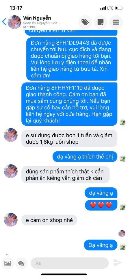 Feedback thật của khách hàng đã dùng cần tây mật ong motree