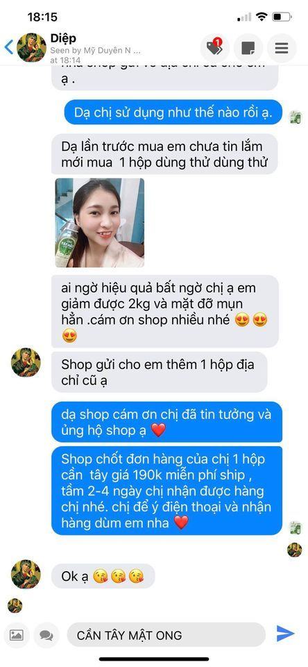 Feedback thật của khách hàng đã dùng cần tây mật ong motree
