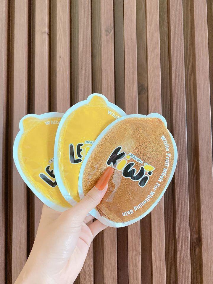 Lemon White Fruit Mask  dưỡng trắng da trong lần đầu tiên sử dụng